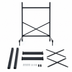 Thumbnail image #3 for Metro SmartLever Stationary Cantilevered Shelving Starter Kit for 48