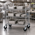 Thumbnail image #3 for Metro Super Erecta Heavy Duty 3-Shelf Wire Utility Bus Cart