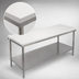 Thumbnail image #3 for Advance Tabco Poly-Vance 72-Inch x 24-Inch Poly Top Work Table with Adjustable Stainless Steel Undershelf