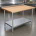 Thumbnail image #3 for Serv-Ware 72 Inch Wood Top Work Table with Turnup, 30 Inch Depth
