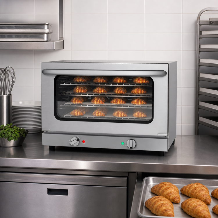 Product image #3 for KoolMore 23-Inch Countertop Half-Size Electric Convection Oven, 4-Rack, 120V, Stainless Steel
