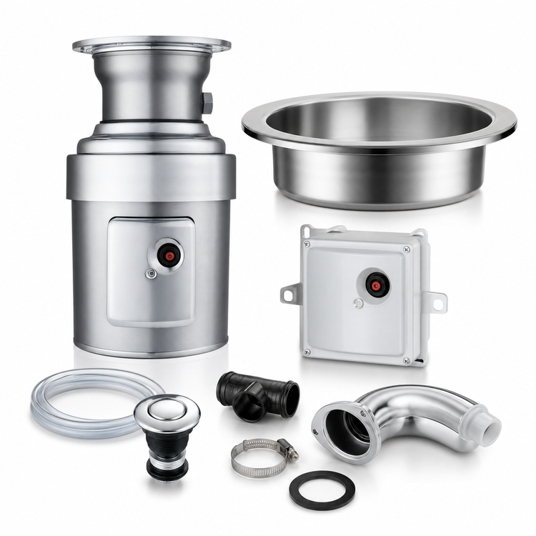 Product image #3 for InSinkErator SS-100 Complete Food Waste Disposer Package with 18-Inch Bowl, 1 HP, and CC-202 Control Center