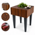 Thumbnail image #4 for Pro Chef 18 x 18 x 34 Inch End Grain American Black Walnut Butcher Block Work Table