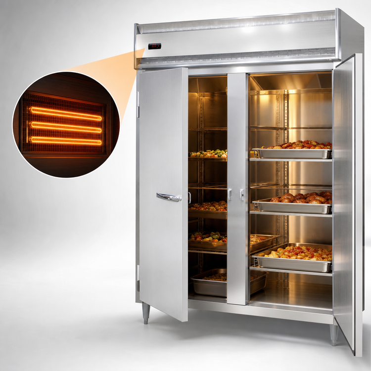 Product image #3 for Continental Refrigerator Designer Line DL2WE Two-Section Extra-Wide Reach-In Heated Cabinet