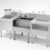 Thumbnail image #3 for 1800 Series Underbar Side-To-Side Modular Add-On Dump Sink with Blender Recessed Step and GFCI Receptacle