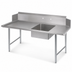 Thumbnail image #3 for John Boos Pro-Bowl Straight Soiled Dishtable with Left-to-Right Operation and 20 x 20 x 8 Inch Sink Bowl, 120 Inch