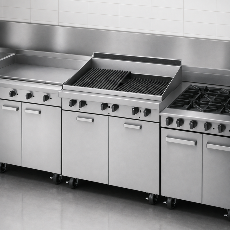 Product image #3 for Garland Master Series 17-Inch Modular Gas Charbroiler with Dual-Sided Cast Iron Grates