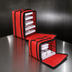 Thumbnail image #3 for Deluxe Insulated Pizza Delivery Bag with Rack, 19 x 19 x 14 Inches, Red