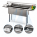 Thumbnail image #4 for KoolMore 75-Inch 3-Compartment Commercial Sink with Dual Drainboards, Backsplash, and 16-Gauge 304 Stainless Steel