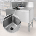 Thumbnail image #3 for Advance Tabco Prestige 1-Compartment Underbar Sink Unit with Dual Drainboards and 6-Inch Swing-Spout Faucet, 36W x 20D x 36H