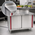 Thumbnail image #3 for Spec-Master Marine Series Stainless Steel Enclosed Work Table with Sliding Doors, 48 x 24 Inches, 4-1/2 Inch Backsplash