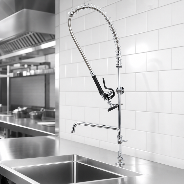 Product image #3 for Equip Single-Hole Deck-Mount Pre-Rinse Unit with 12 1/8-Inch Add-On Faucet