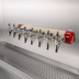 Thumbnail image #3 for Kool-Rite 8-Faucet Short-Shank Glycol-Cooled Stainless Steel Wall-Mounted Draft Tower Insert Module, 24 Inch Wide