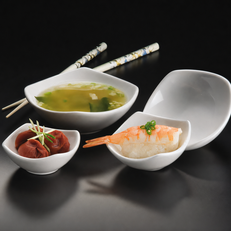Product image #3 for American Metalcraft Squound Ceramic Sauce Cup, 2 oz., 3 Inch Dia. x 1 Inch H
