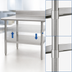 Thumbnail image #3 for Eagle Group Adjustable Galvanized Work Table Undershelf, 30 x 24 Inches