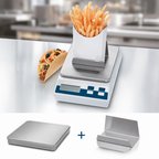 Thumbnail image #3 for Edlund E-160 FF Digital Top-Loading Portion Control Scale, 10 lb Capacity, Stainless Steel Platform, Standard/French Fry Platforms