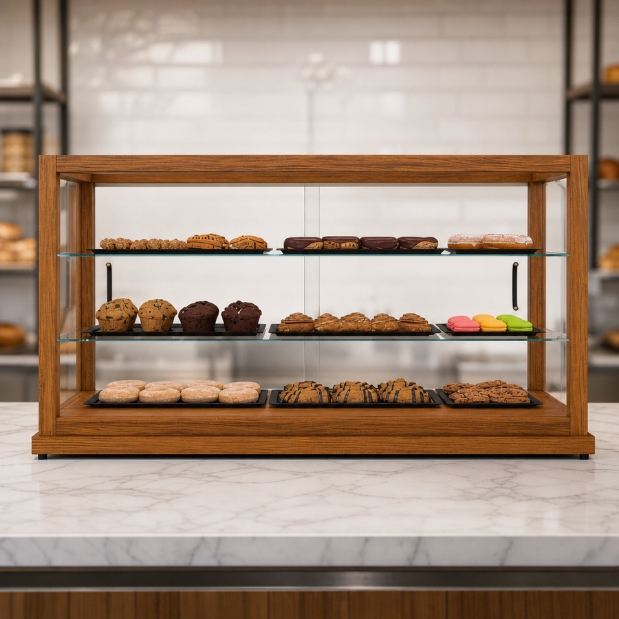 Three Tempered-Glass Shelves