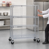 Thumbnail image #3 for Metro Super Erecta qwikSLOT Mobile Chrome-Plated Wire Security Cage, 40-3/4 x 21-1/2 x 68-1/2 Inches