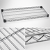 Thumbnail image #3 for Eagle Group Quad-Adjust Reverse Mat Wire Shelf with Built-In Ledges, 48 x 21 Inches, Chrome-Plated