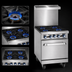 Thumbnail image #3 for Imperial Pro Series 24-Inch Commercial Gas Range with 4 Open Burners and Cabinet Base