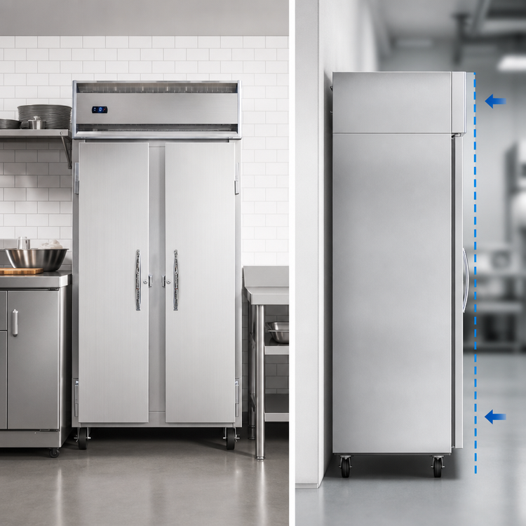 Product image #3 for Continental Refrigerator 2FSESNSA Slim Line 2-Section Shallow Depth Reach-In Freezer