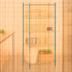 Thumbnail image #3 for Advance Tabco Special Value 4-Shelf Wire Shelving Unit, 48 x 24 x 74 Inches, Green Epoxy, Stationary