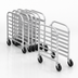 Thumbnail image #3 for Half-Size Nesting Aluminum Bun Pan Rack, 15-Pan Capacity, End Load