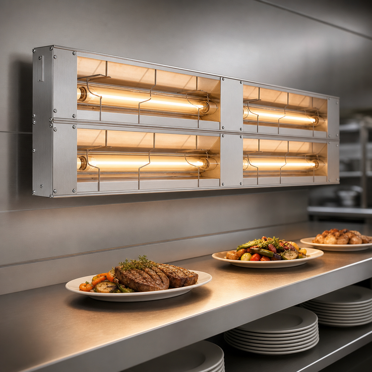 Product image #3 for Hatco Glo-Ray 48-Inch Double Lighted Infrared Strip Heater