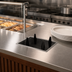 Thumbnail image #3 for Atlas Metal Drop-In Oval Platter Dispenser, Unheated Stainless Steel, 9-7/8 x 8-3/4 Inch Max Platter