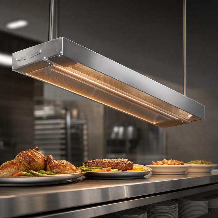 Product image #3 for Eagle RedHots 144-Inch High-Watt Unlighted Single Strip Heat Lamp with Remote, 208V