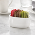Thumbnail image #3 for American Metalcraft 4-Inch White Porcelain Sugar Packet Holder