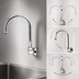 Thumbnail image #3 for Wall-Mounted Dummy Swivel Gooseneck Spout with 2.2 GPM Aerator