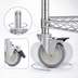 Thumbnail image #3 for MetroMax Stainless Steel Swivel Stem Caster with Foot-Operated Brake, 5-Inch, 250 lb Capacity