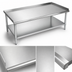 Thumbnail image #3 for John Boos Stallion Stainless Steel Equipment Stand with Adjustable Undershelf, 48 x 30 x 24 Inches