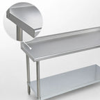 Thumbnail image #3 for Duke Manufacturing 314S-2460-2R Stainless Steel Work Table, 60 x 24 Inch, 14-Gauge 300 Series Top, 1-1/8-Inch Riser, Undershelf