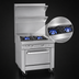 Thumbnail image #3 for Southbend Platinum Heavy Duty 36-Inch Commercial Gas Range with 2 Open Burners, 24-Inch Griddle and Convection Oven