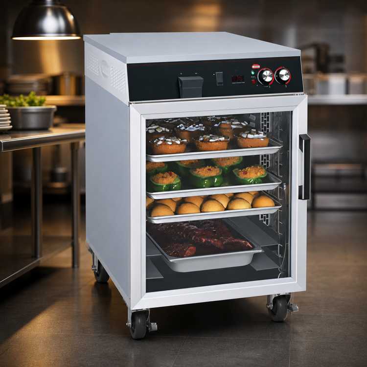 Product image #3 for Hatco Flav-R-Savor Mobile Heated Holding Cabinet, 1 Clear Door, 7-Pan Capacity