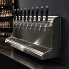 Thumbnail image #3 for Perlick Corporation 4076DN9 9-Faucet Wall-Mount Glycol-Cooled Draft Beer Dispensing Tower, Stainless Steel, Bottom Lead Exit