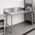 Thumbnail image #3 for Eagle Group Straight Clean Dishtable, 30 x 30 Inch, Left-to-Right, 304 Stainless Steel Top
