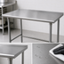 Thumbnail image #3 for Advance Tabco Stainless Steel Work Table with 16-Gauge 304 Top and 1-1/2 Inch Rear Up-Turn, 72 x 36 Inches