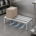 Thumbnail image #3 for Channel Manufacturing ADE2042 42 x 20 x 12 Inch Aluminum Tubular Dunnage Rack, 2,000 lb. Capacity
