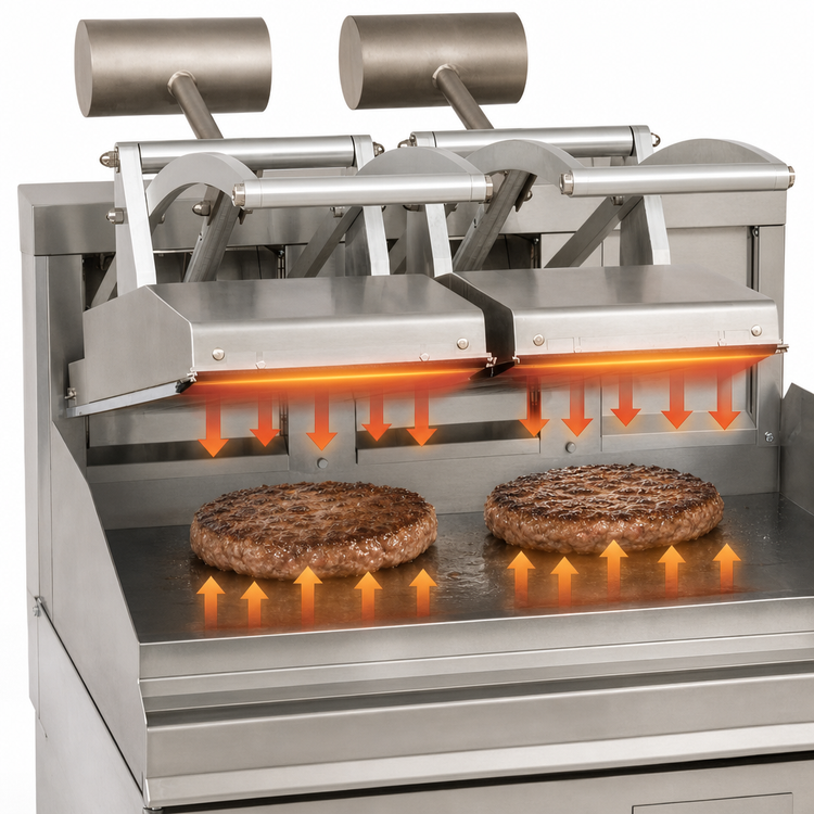 Product image #4 for Lang CCSE12A Electric Contact Clamshell Hood for Griddles, 11 x 21.5-Inch Surface