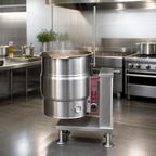 Thumbnail image #3 for Southbend (Middleby) Southbend Steam KECT-20 20-Gallon Electric Floor Tilting Kettle, Partial Jacket, 12 kW, Right-Side Lever Tilt