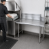 Thumbnail image #3 for Advance Tabco Right-Hand Straight Clean Dish Table, 83 x 30 Inches, 10-1/2 Inch Backsplash, 304 Stainless Steel