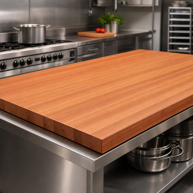 Product image #3 for Boos Block Edge Grain American Cherry Kitchen Countertop, 72 x 38 x 3 Inches, Varnique Finish