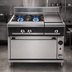 Thumbnail image #3 for Vulcan V Series 36-Inch Heavy Duty Gas Range with 2 Open Burners and 18-Inch Thermostatic Griddle, Cabinet Base