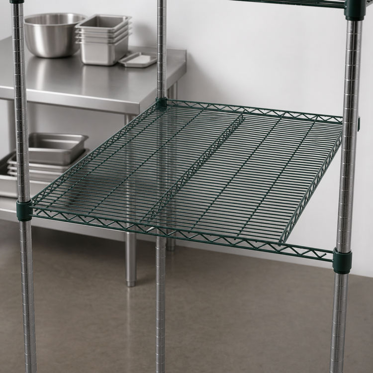 Product image #4 for Winco 48 Inch x 24 Inch Wire Shelf, Epoxy Coated Green