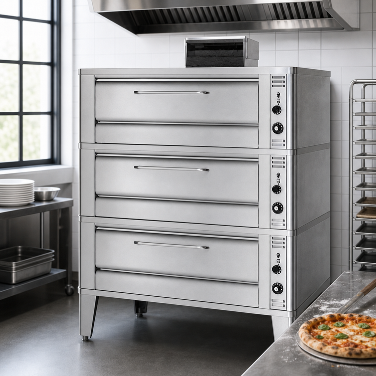 Product image #3 for Blodgett 911 Triple Deck Gas Oven with 33" x 22" Deck Interior