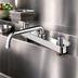 Thumbnail image #3 for Equip 8-Inch Centers Deck Mount Workboard Mixing Faucet with 8-Inch Swing Nozzle and Lever Handles