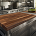 Thumbnail image #3 for Boos Block Blended Edge Grain American Black Walnut Kitchen Countertop, 30 x 25 x 1-1/2 Inch, Varnique Finish